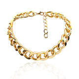 GOLD CHUNKY CHAIN CHOKER NECKLACE™